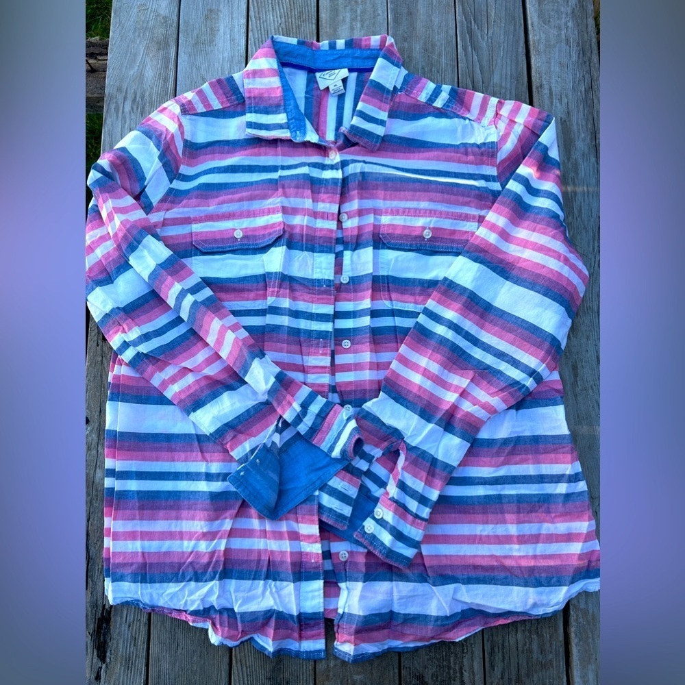 St. John's Bay Long Sleeve Button Up Shirt - Size XL